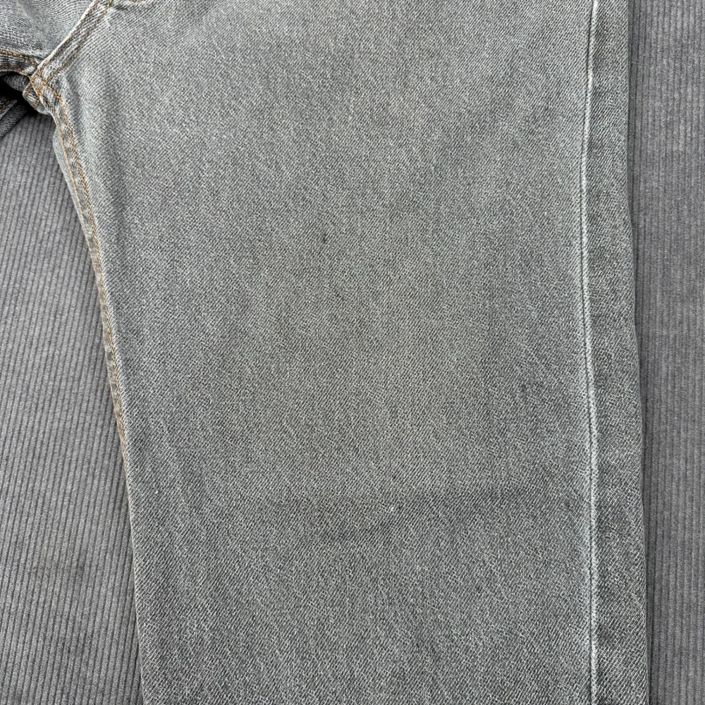 Levis 501 Mens Straight Leg Button Fly Gray Denim Jeans 38x30 Vintage Look Y2K